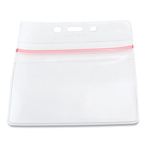 Sealable Cardholder, Horizontal, 3.75 x 2.62, Clear, 50/Pack