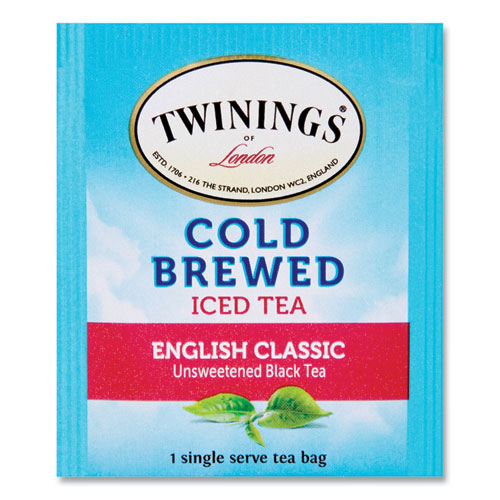Cold Brew Iced Tea Bags, English Classic, 0.07 oz Tea Bag, 20/Box