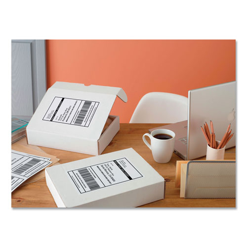 Image of Avery® Shipping Labels With Trueblock Technology, Inkjet Printers, 5.06 X 7.62, White, 25 Sheets/Pack