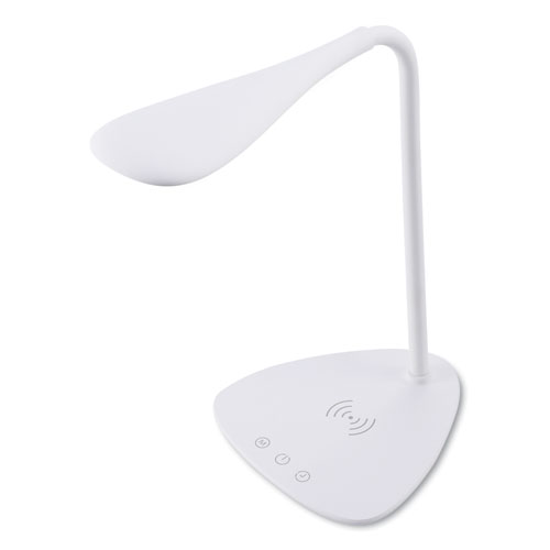 Image of Bostitch® Flexible Wireless Charging Led Desk Lamp, 12.88" High, White