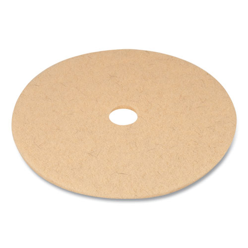 Image of Coastwide Professional™ Burnishing Floor Pads, 27" Diameter, Tan, 5/Carton