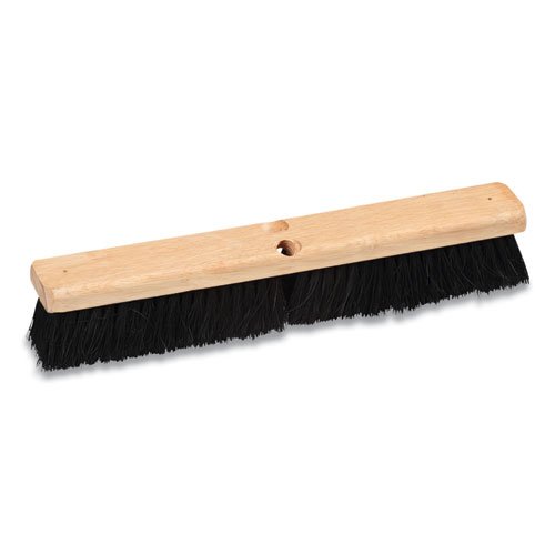 Tampico Push Broom Head, Black Bristles, 18"