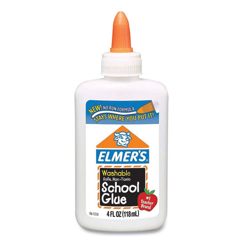 School Glue, 4 oz, Dries Clear