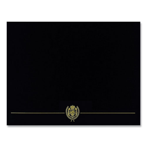 Great Papers!® Classic Crest Certificate Covers, 9.38 x 12, Black, 5/Pack