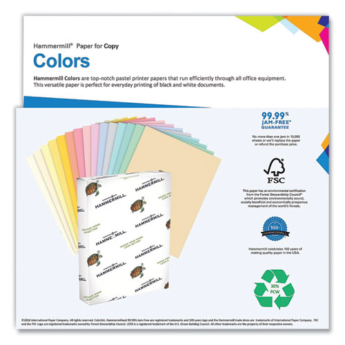 Image of Colors Print Paper, 20 lb Bond Weight, 11 x 17, Blue, 500/Ream