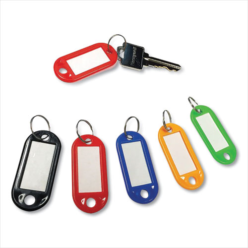 Honeywell Colored Key Tags, Plastic, 0.9 x 2, Assorted, 20/Pack