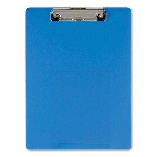 Recycled Plastic Clipboard, Holds 8.5 x 11, Blue