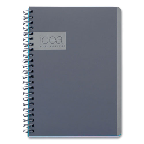 Oxford™ Idea Collective Professional Notebook, 1-Subject, Medium/College Rule, Gray Cover, (80) 8 X 4.87 Sheets