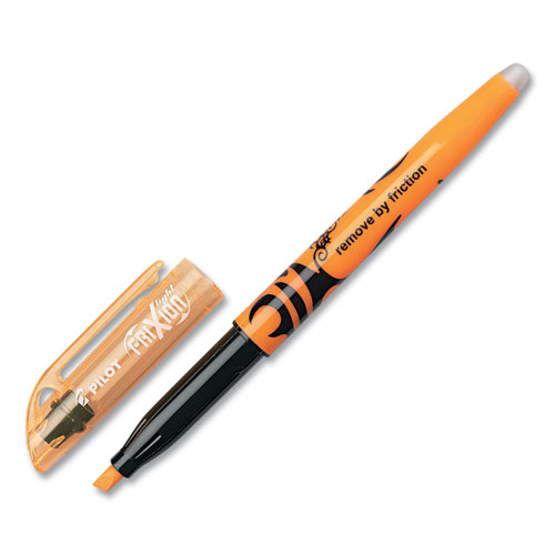 FriXion Light Erasable Highlighter, Orange Ink, Chisel Tip, Orange/Black Barrel, Dozen
