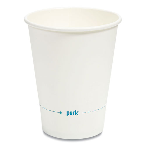 Perk™ White Paper Hot Cups, 12 Oz, 50/Pack