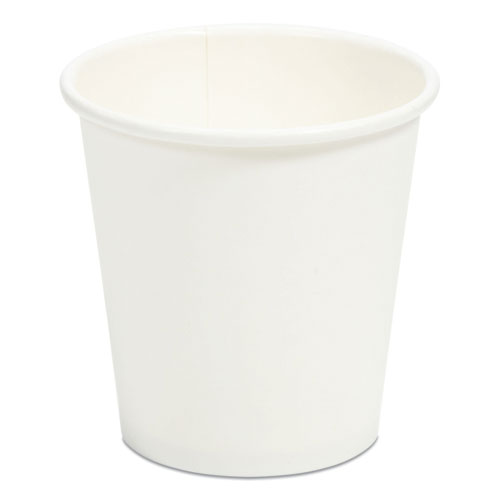 Image of Perk™ White Paper Hot Cups, 3 Oz, 100/Pack