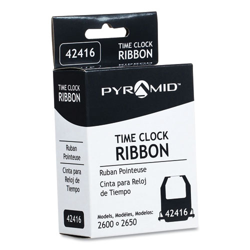 Image of Pyramid Technologies 42416 Time Clock Ribbon, Black
