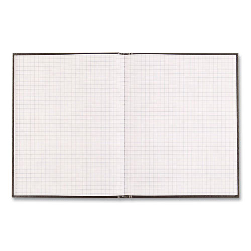 Professional Quad Notebook, Quadrille Rule (4 sq/in), Black Cover, (96) 9.25 x 7.25 Sheets