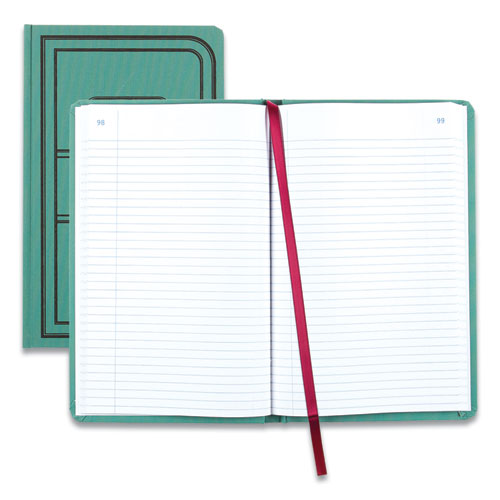 National® Tuff Series Record Book, Green Cover, 12 x 7.5 Sheets, 150 Sheets/Book