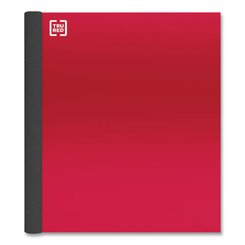 Three-Subject Notebook, Twin-Wire, Medium/College Rule, Red Cover, (150) 11 x 8.5 Sheets
