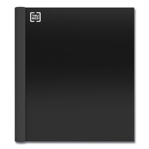 Three-Subject Notebook, Twin-Wire, Medium/College Rule, Black Cover, (150) 11 x 8.5 Sheets