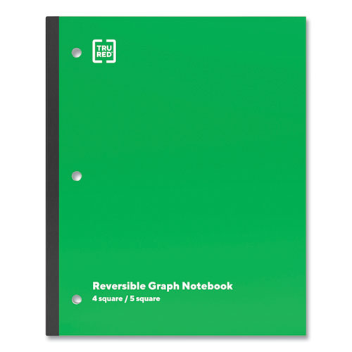 Wireless One-Subject Notebook, Quadrille Rule, Green Cover, (80) 11 x 8.5 Sheets