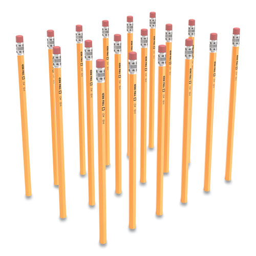 Image of Wooden Pencil, HB (#2), Black Lead, Yellow Barrel, 48/Pack