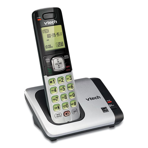 CS6719-2 Two-Handset Cordless Telephone System, DECT 6.0, Silver/Black