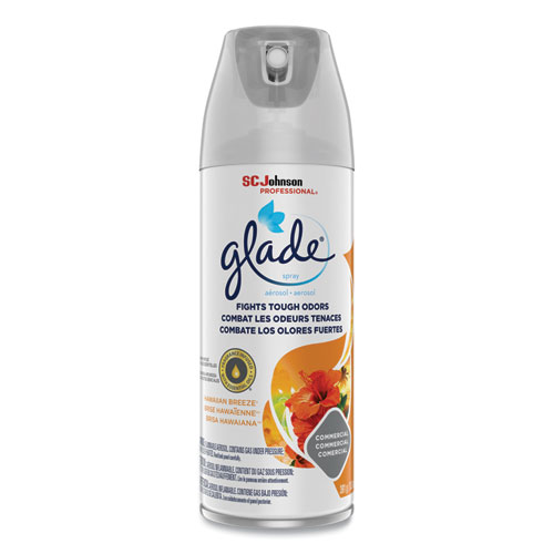 Glade® Air Freshener, Hawaiian Breeze Scent, 13.8 oz Aerosol Spray, 12/Carton