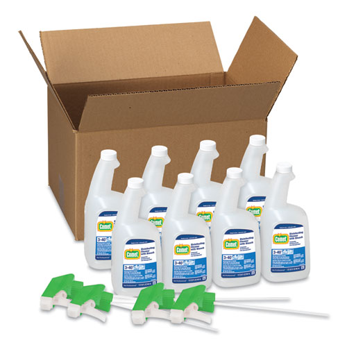 Image of Disinfecting Cleaner with Bleach, 32 oz, Plastic Spray Bottle, Fresh Scent, 8/Carton