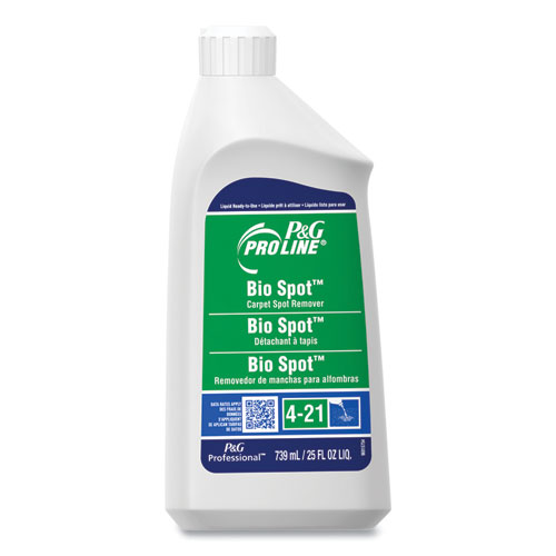 Bio-Spot Carpet Spot Remover, Fruity Scent, 25 oz Bottle, 15/Carton