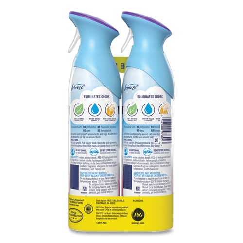 Image of Febreze® Air, Spring And Renewal, 8.8 Oz Aerosol Spray, 2/Pack