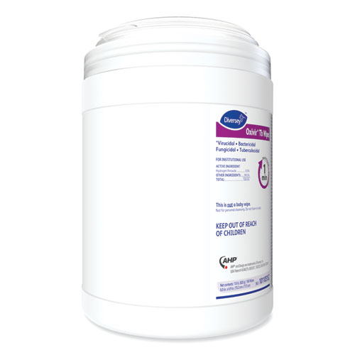 Oxivir TB Disinfectant Wipes, 6 x 6.9, Characteristic Scent, White, 160/Canister, 4 Canisters/Carton
