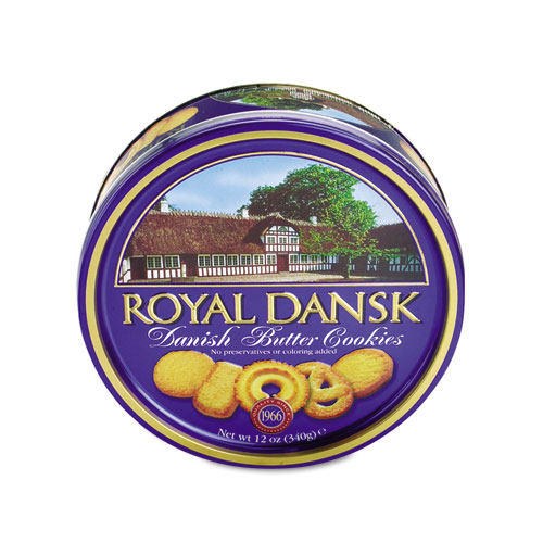 Image of Royal Dansk® Cookies, Danish Butter, 12 Oz Tin