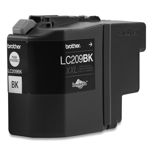 Image of Brother Lc209Bk Innobella Super High-Yield Ink, 2,400 Page-Yield, Black