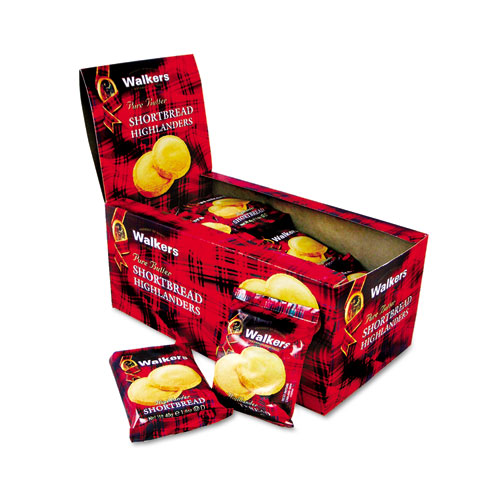 Shortbread Highlander Cookies, 1.4oz, 2 Pack, 12 Packs/Box