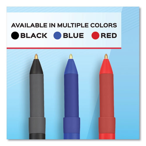 Image of Paper Mate® Write Bros. Grip Ballpoint Pen, Stick, Medium 1 Mm, Red Ink, Red Barrel, Dozen