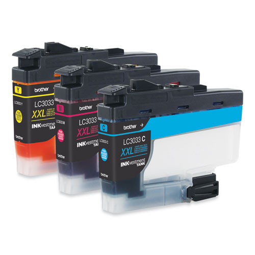 Image of Brother Lc30333Pks Inkvestment Super High-Yield Ink, 1,500 Page-Yield, Cyan/Magenta/Yellow