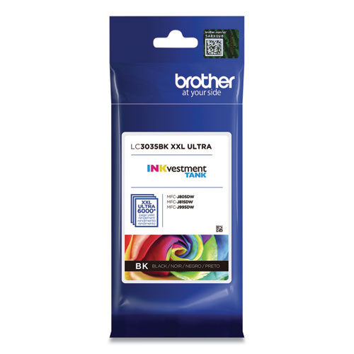 Image of Brother Lc3035Bk Inkvestment Ultra High-Yield Ink, 6,000 Page-Yield, Black