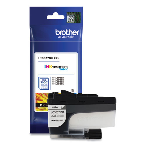 Image of Brother Lc3037Bk Inkvestment Super High-Yield Ink, 3,000 Page-Yield, Black