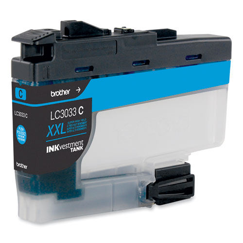 Image of Brother Lc3033C Inkvestment Super High-Yield Ink, 1,500 Page-Yield, Cyan
