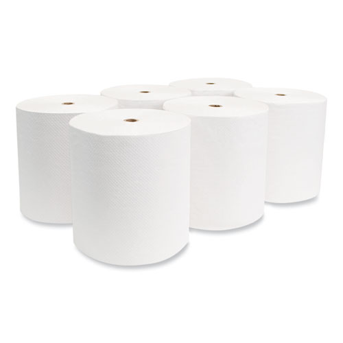 Image of Morcon Tissue Valay Proprietary Roll Towels, 1-Ply, 8" X 800 Ft, White, 6 Rolls/Carton