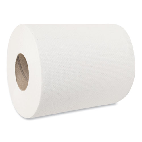 Morsoft Center-Pull Roll Towels, 2-Ply, 6.9" dia, White, 600 Sheets/Roll, 6 Rolls/Carton