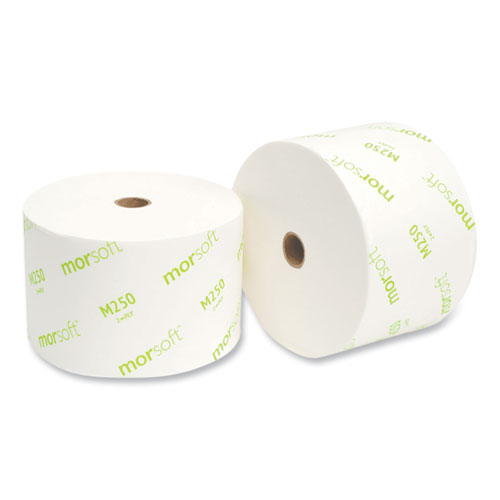 Small Core Bath Tissue, Septic Safe, 2-Ply, White, 1,250/Roll, 24 Rolls/Carton