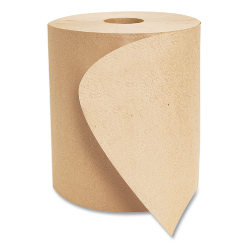 Image of Morcon Tissue Morsoft Universal Roll Towels, 1-Ply, 8" X 800 Ft, Brown, 6 Rolls/Carton