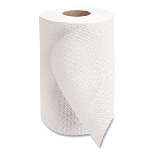 Morsoft Universal Roll Towels, 1-Ply, 8" x 350 ft, White, 12 Rolls/Carton
