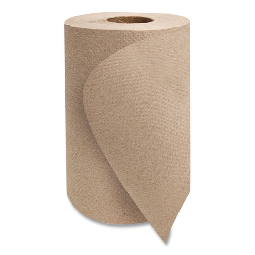 Morsoft Universal Roll Towels, 1-Ply, 8" x 350 ft, Brown, 12 Rolls/Carton