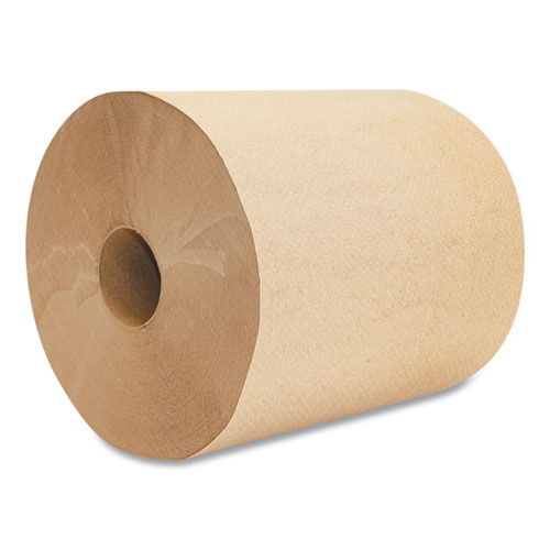 Morsoft Universal Roll Towels, 1-Ply, 8" x 800 ft, Brown, 6 Rolls/Carton