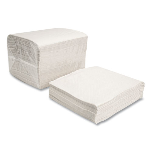 Image of Morcon Tissue Morsoft Dinner Napkins, 1-Ply, 16 X 16, White, 250/Pack, 12 Packs/Carton