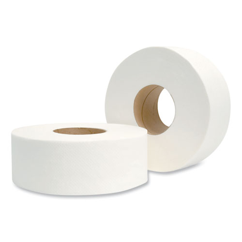 Image of Morcon Tissue Jumbo Bath Tissue, Septic Safe, 2-Ply, White, 3.3" X 500 Ft, 12/Carton