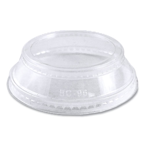 Image of World Centric® Pla Clear Cold Cup Lids, Dome Lid, Fits 2 Oz Portion Cup And 9 Oz To 24 Oz Cups, 1,000/Carton