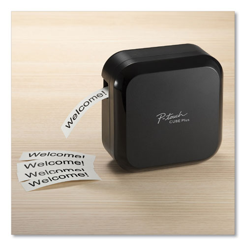 Image of Brother P-Touch® Pt-P710Bt Cube Wireless Label Maker, 20 Mm/S Print Speed, 5 X 2.6 X 5