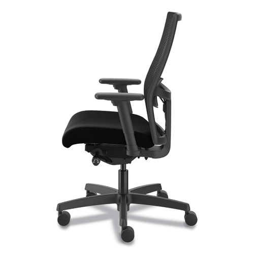 Image of Hon® Ignition 2.0 4-Way Stretch Mid-Back Mesh Task Chair, Supports Up To 300 Lb, 17" To 21" Seat Height, Black