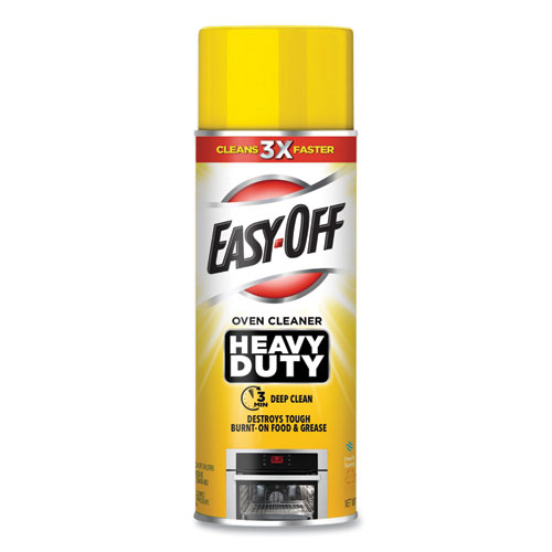 EASY-OFF® Heavy Duty Oven Cleaner, Fresh Scent, Foam, 14.5 oz Aerosol Spray, 6/Carton