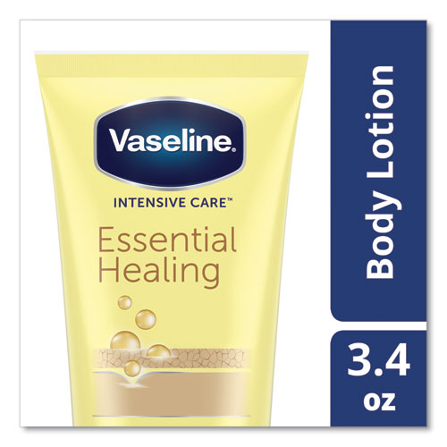 Image of Vaseline® Intensive Care Essential Healing Body Lotion, 3.4 Oz Squeeze Tube, 12/Carton